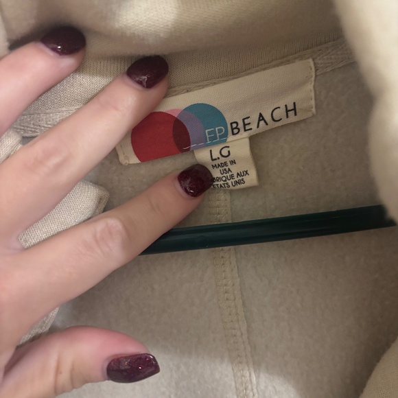 Free People Tan Sweatshirt - Size Large - Picture 2 of 3